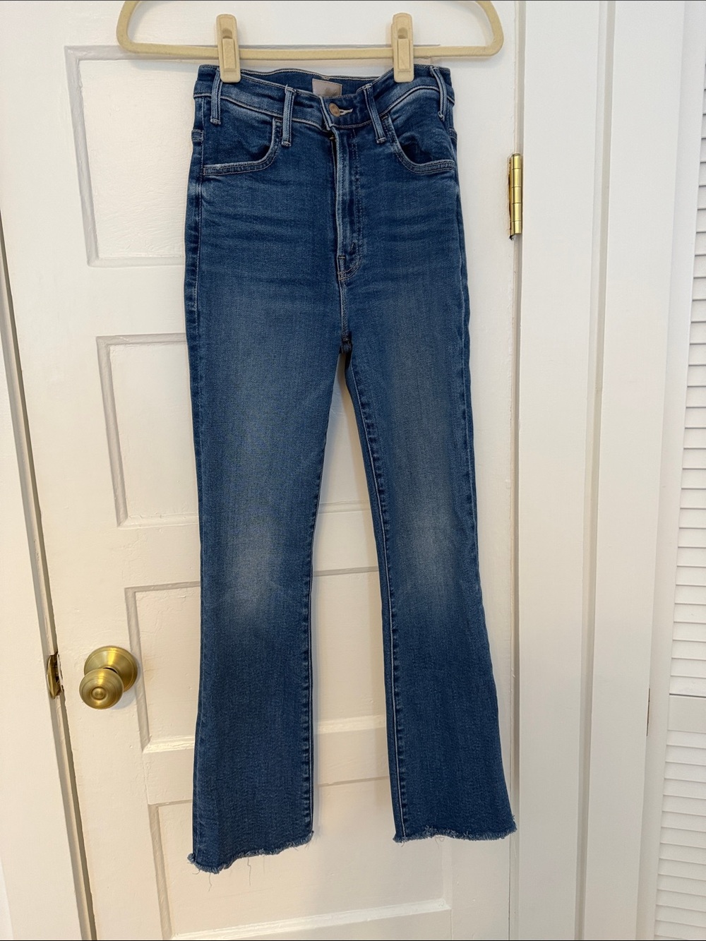 MOTHER Denim The Hustler Ankle Fray Jeans